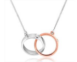 14KT AVAILABLE IN ALL COLORS+CHAIN/2X0.024CT CDN