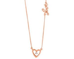 14KT W&PKG+CHAIN/ 0.030CT CDN