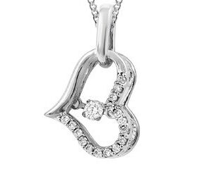 14KT WG/PENDANT+CHAIN/0.048CT/CDN