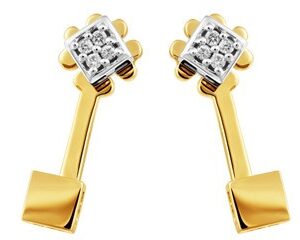 14KT Y&W/8X0.0066 ct