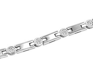 18KT W&YG/ 13X0.10-ct