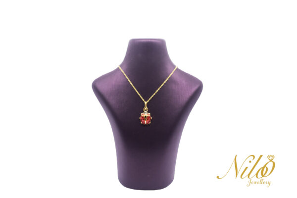 18KT /YG ITALIAN LADYBUG PENDANT