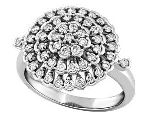 18KT YG/ 9X0.015/ 42X0.0125CT