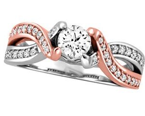 18KT W&YG/ 0.400CT CAD