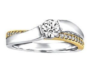 18KT W&YG/0.450CT CAD/23X0.005-Q8